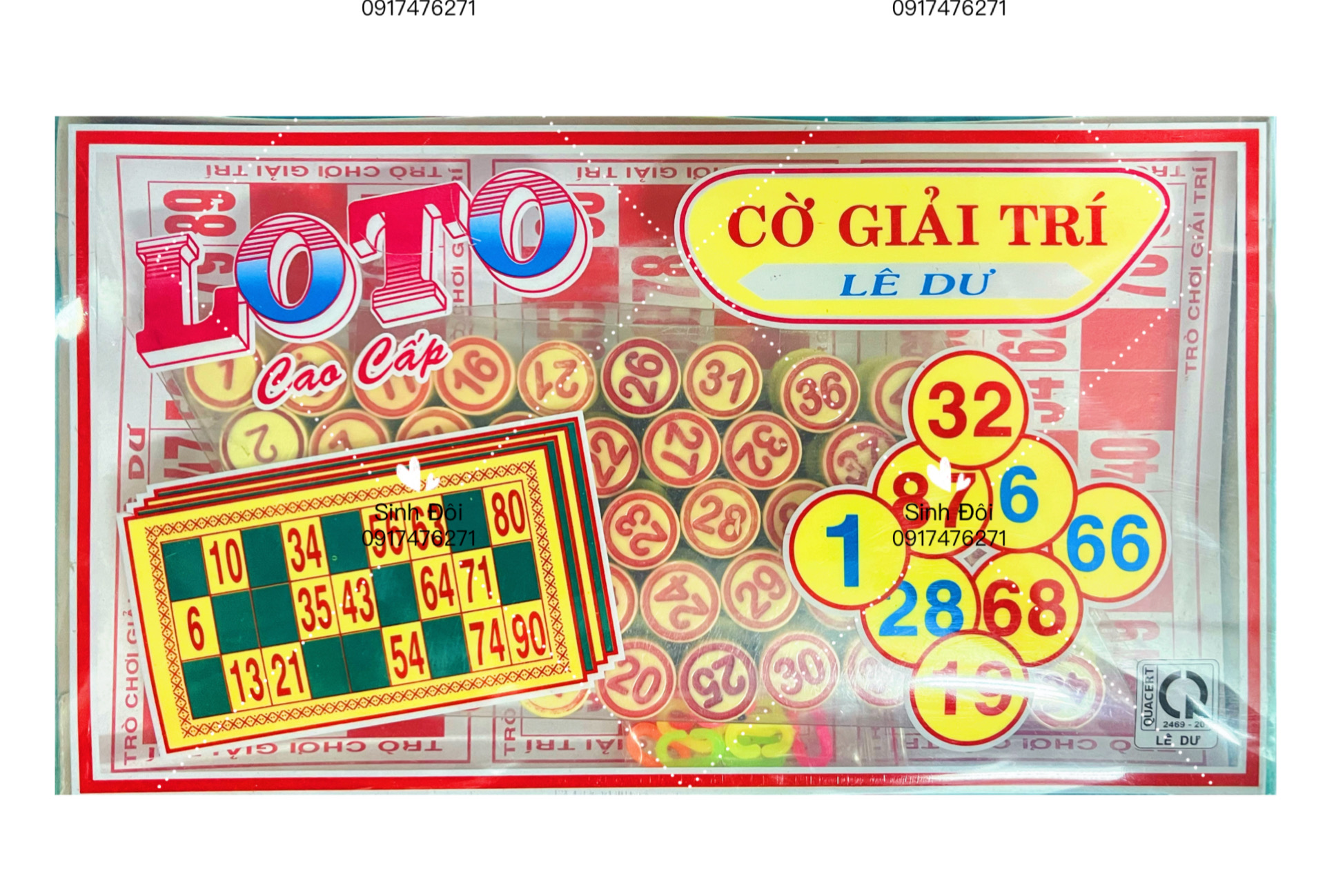 Bộ Đồ Chơi Cờ Lô Tô Bingo Lotto Việt Nhựa Cao cấp - cờ giải trí chơi vui