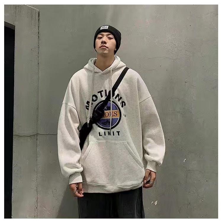 Áo Hoodie MOTIONS LIMIT Nữ Nam Form Rộng Unisex Phong Cách Hàn Quốc Mới Nhất 2021