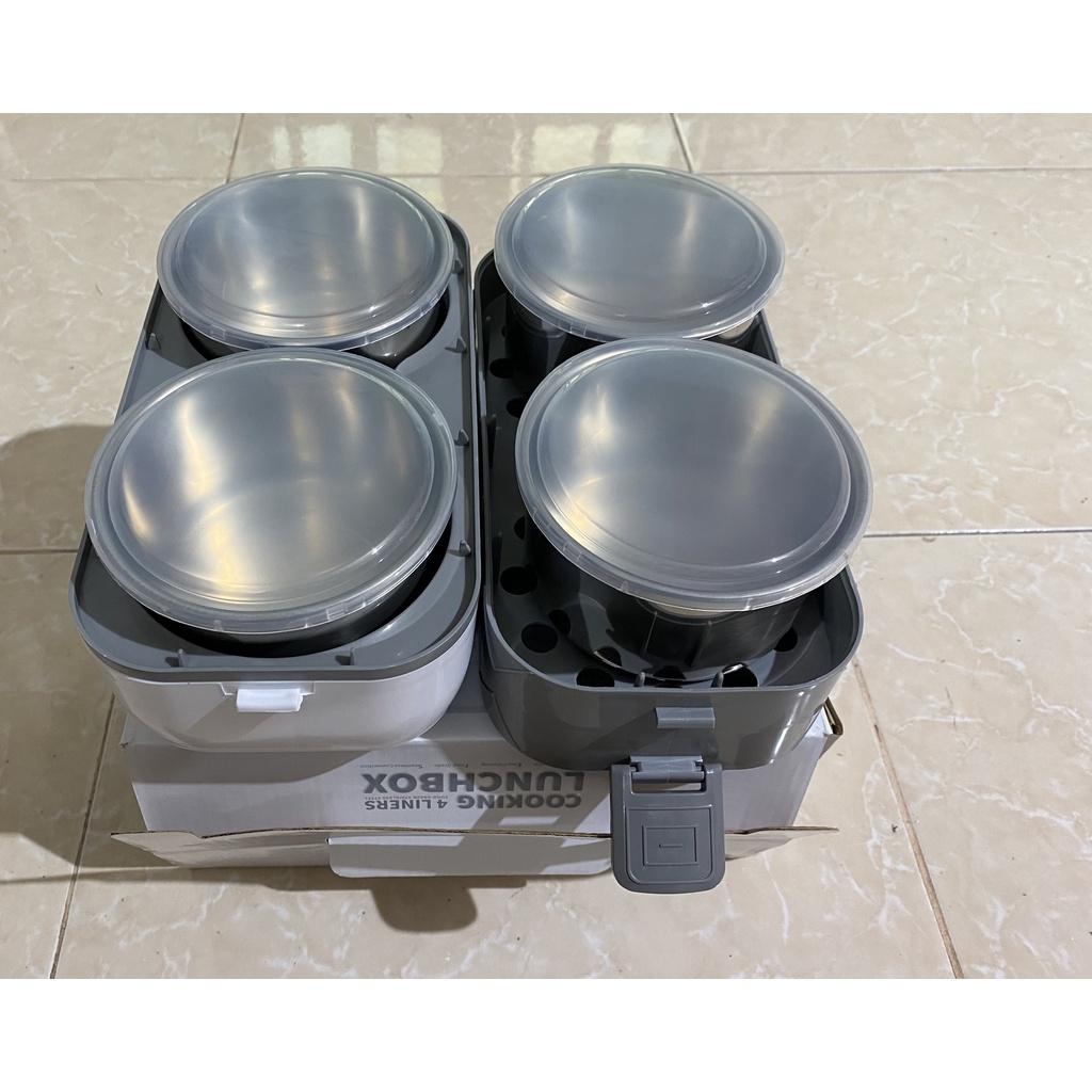 Hộp Cơm Văn Phòng 2 Tầng Cắm Điện