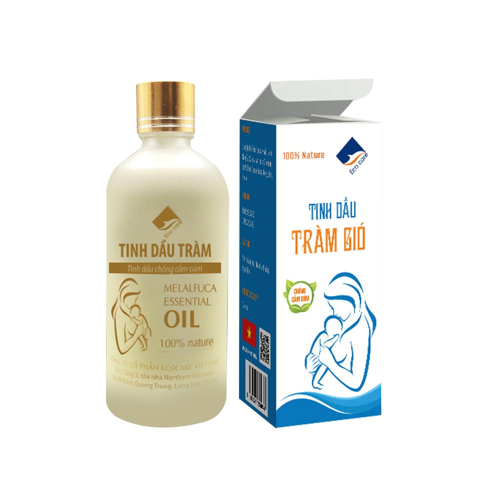 Tinh dầu Tràm Gió chống cảm cúm, kháng khuẩn thương hiệu Ecocare (chai 100ML))