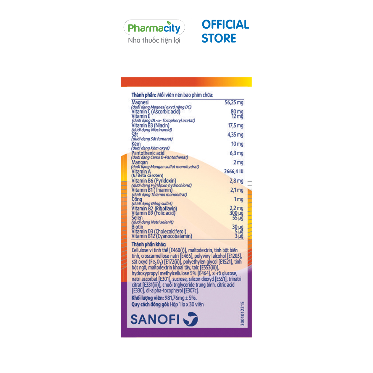 Viên uống bổ sung vitamin tổng hợp và khoáng chất Pharmaton Essential hỗ trợ đề kháng, giảm mệt mỏi