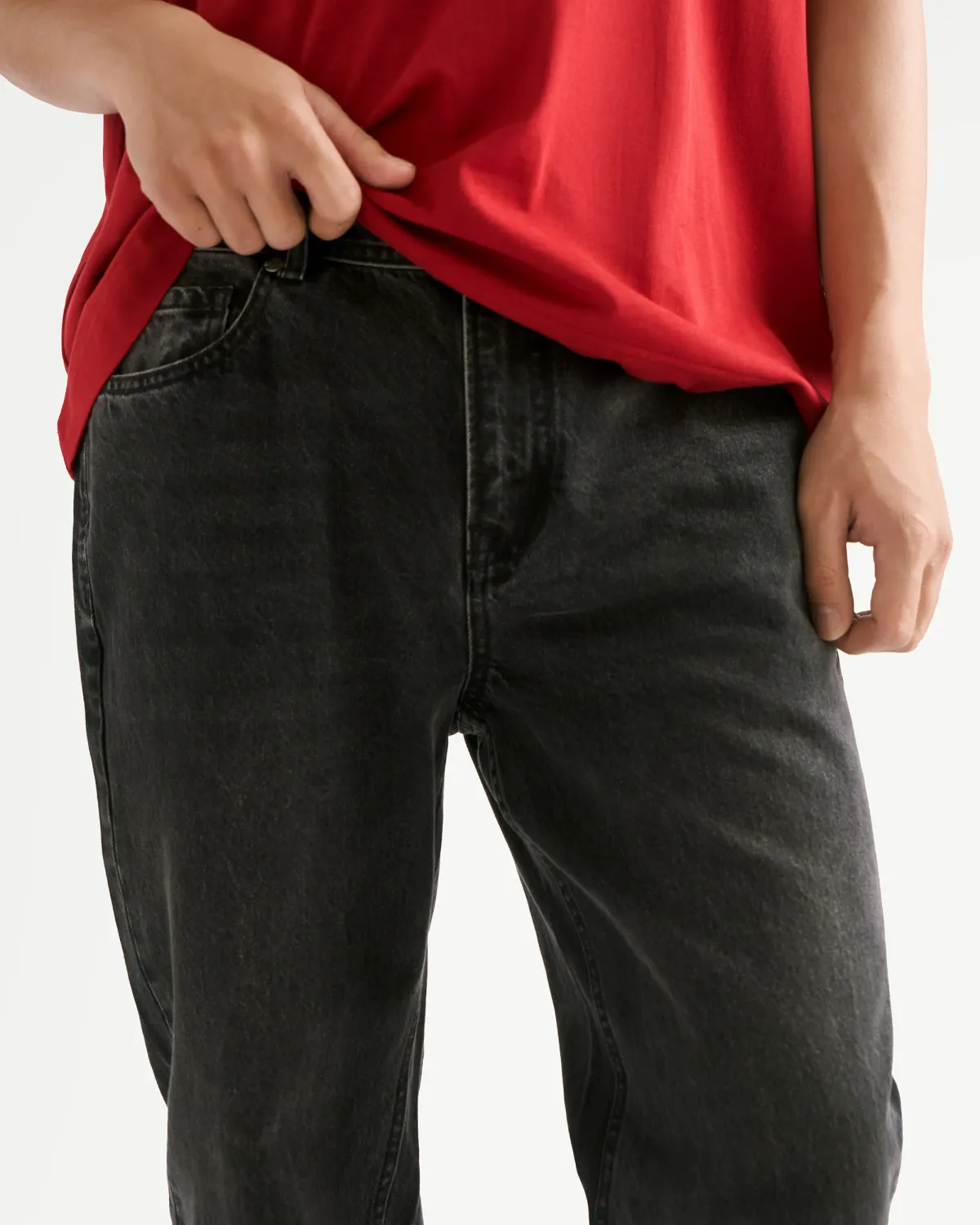 Quần jean Nam Dark Grey Form Tapered ROUTINE 10S26DPA008