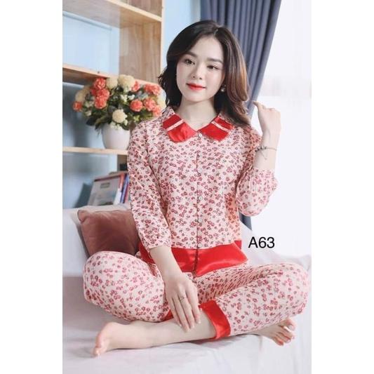 Quần áo ren phối cổ đồ bộ sang chảnh mềm mát