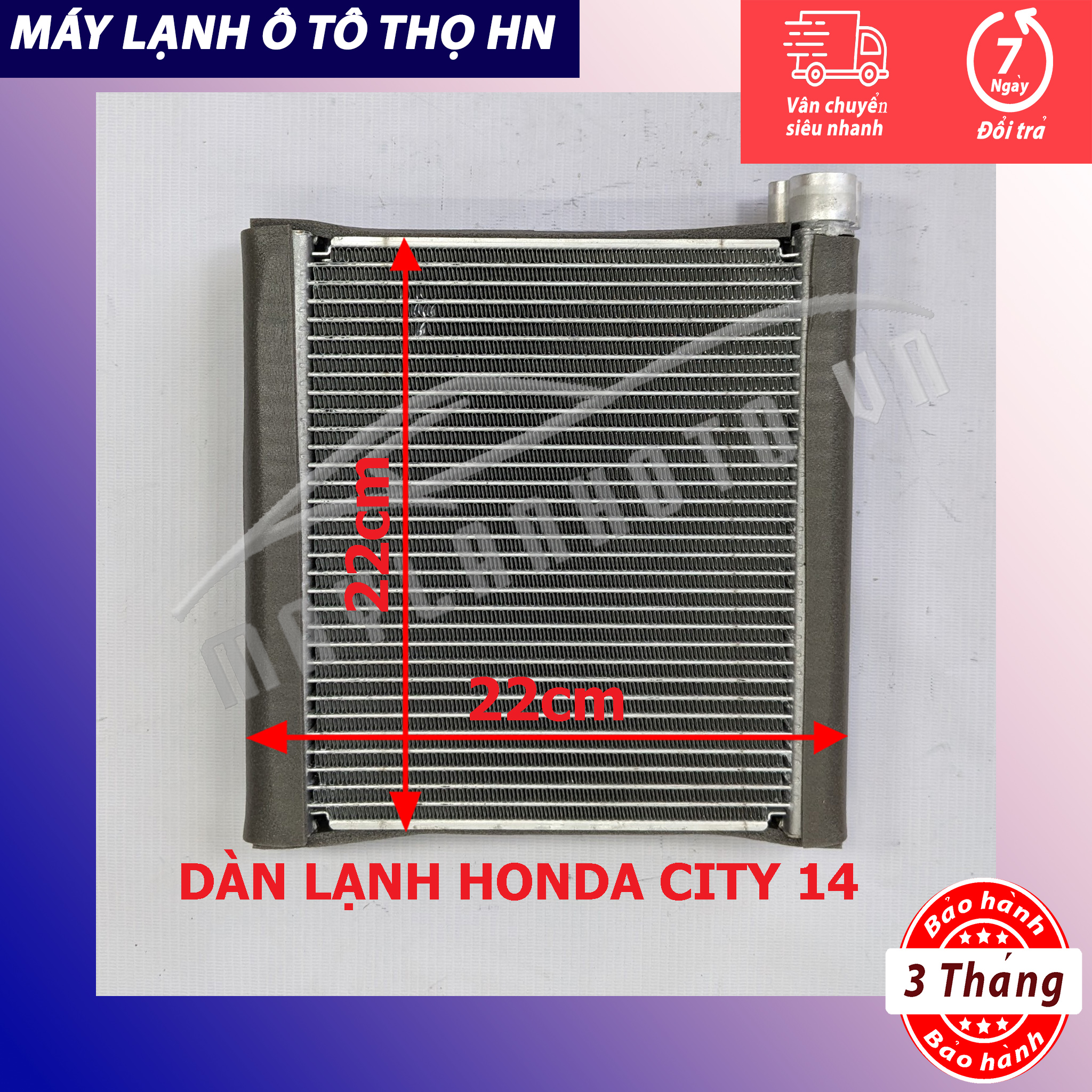 Dàn (giàn) lạnh Honda City 2009 2010 2011 2012 2013 2014 (không còng) Hàng xịn Thái Lan 09 10 11 12 13 14