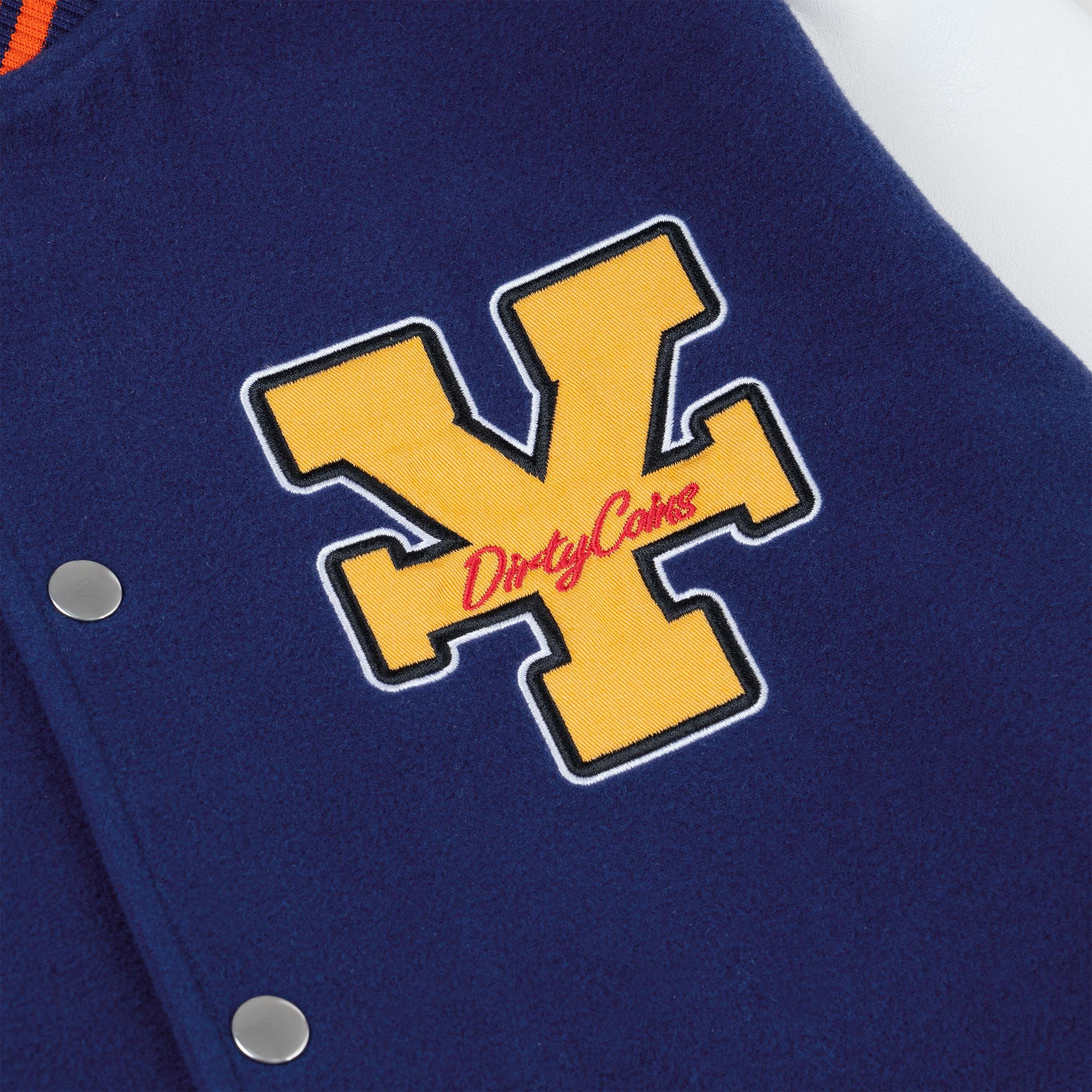 Áo Khoác DIRTY COINS | DRAGON BALL Z Logo Varsity Jacket - Blue