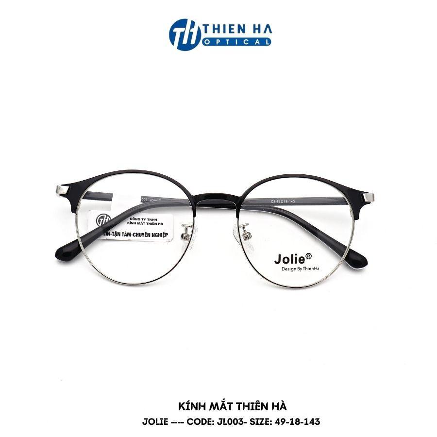 Gọng kính tròn nữ cao cấp Thiên Hà OPTICAL thiết kế độc quyền chất liệu nhẹ Metal Acetate cao cấp màu sắc lạ JOLIE JL003