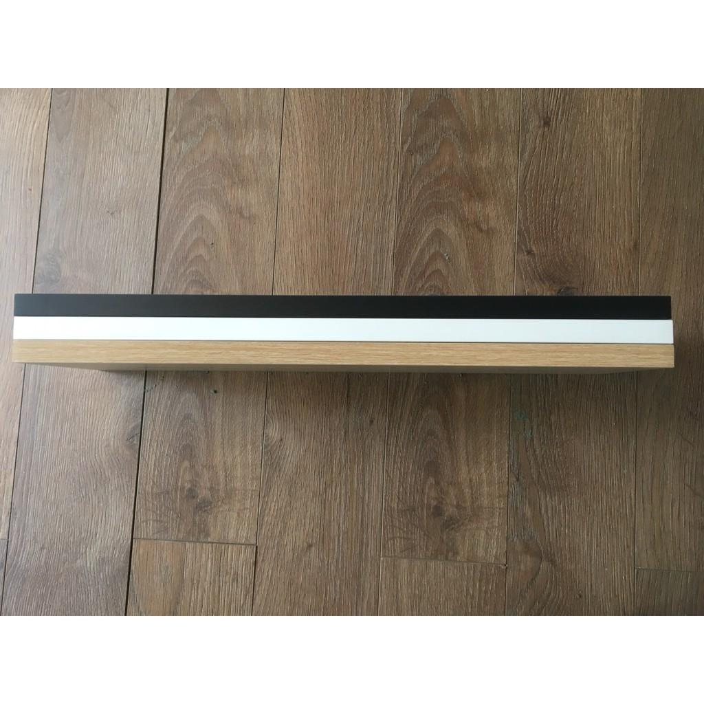 Combo 2 thanh kệ gỗ treo tường kích thước 500x150mm, kèm phụ kiện lắp ráp