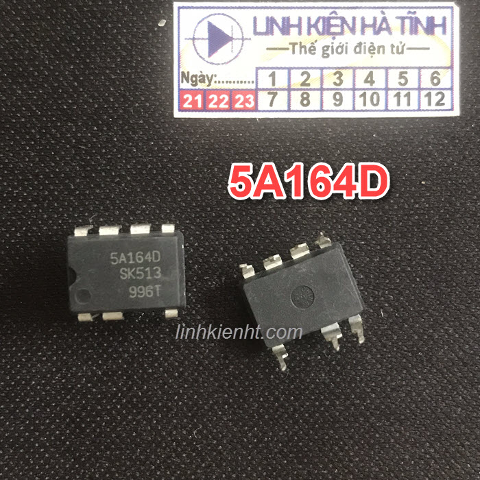 Túi 2 con IC nguồn điều hòa 5A164D 5A164 DIP-7