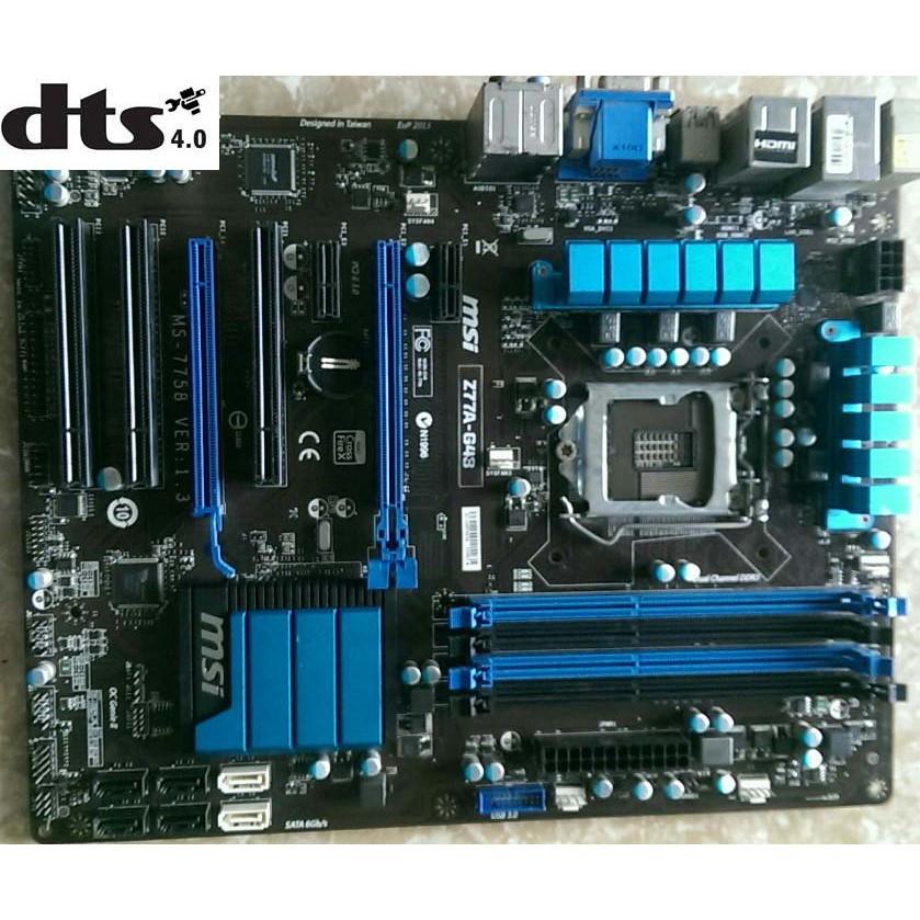 Bo mạch chủ MSI Gamming B75, Z77 socket 1155 (Kèm: Chặn (FE), Keo tản nhiệt CPU, Còi, dây SATA)