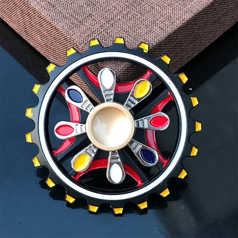 SPINNER Con quay SIÊU NHÂN AVENGERS đỏ thép 2 tầng 2 chế độ quay kép KIM LOẠI thép cực chắc chắn