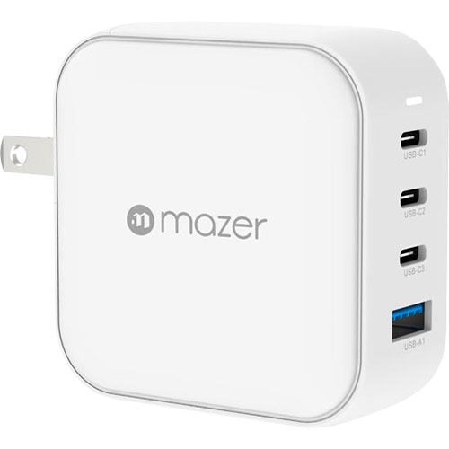 Cốc sạc Mazer Infinite.Boost SuperMINI 100W 3Type-C 1 USB M-GAN100W - Hàng chính hãng