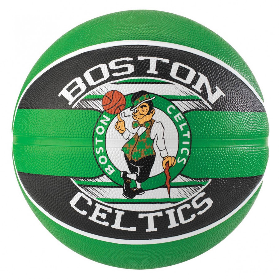 Bóng rổ Spalding NBA Team Boston Celtics - Outdoor size 7- Tặng kim bơm bóng và túi lưới đựng bóng