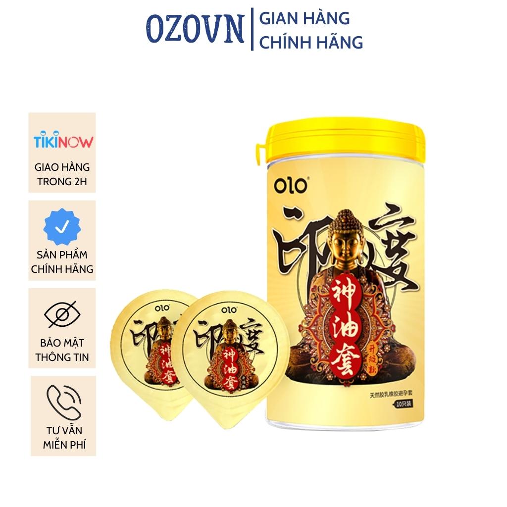 Bao cao su OLO ống phật performa Gân gai, Siêu mỏng, Kéo dài thời gian - Hộp 10 bao