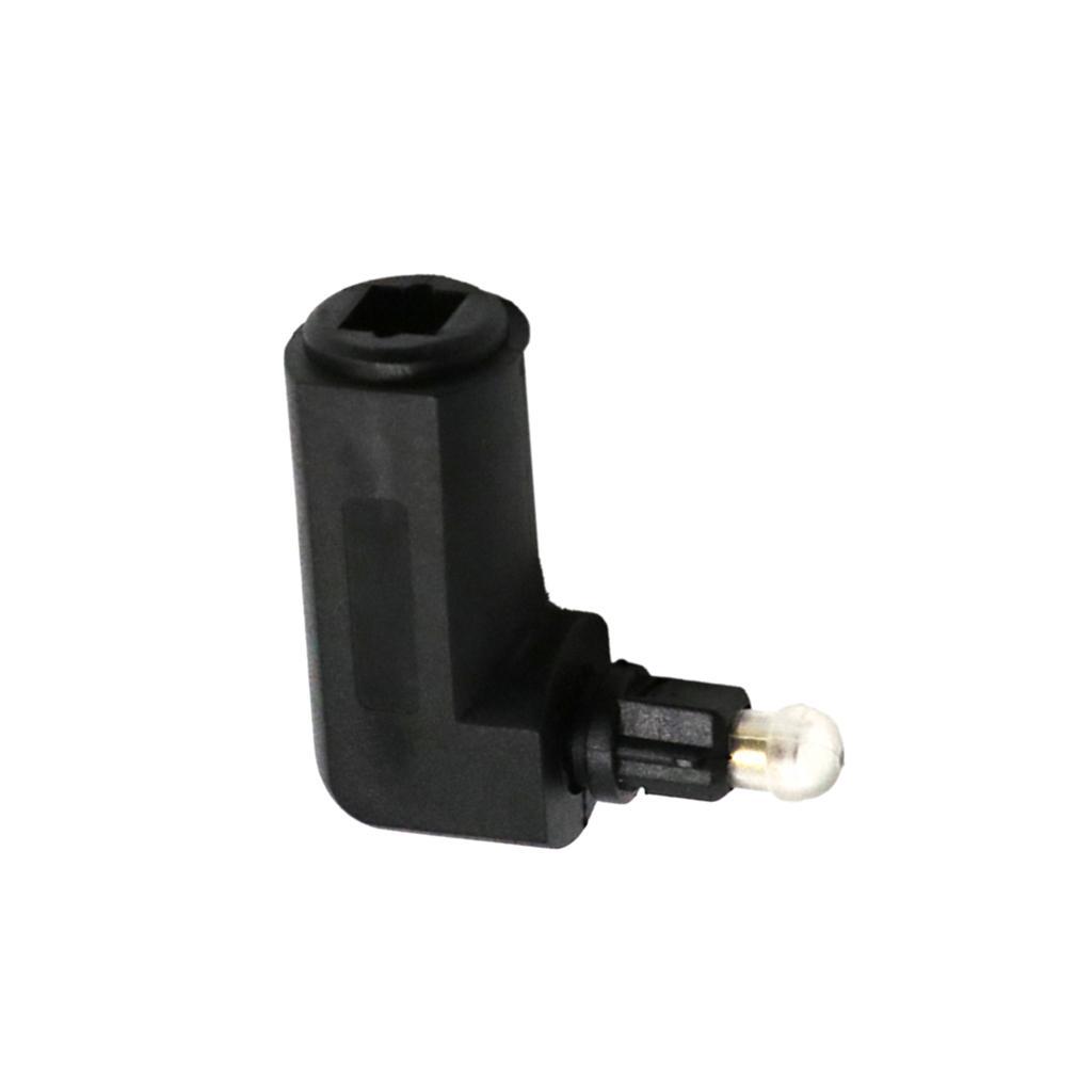 2 Pieces Toslink DIGITAL Optical AUDIO Cable COUPLER Right Angle Male/Female Adapter