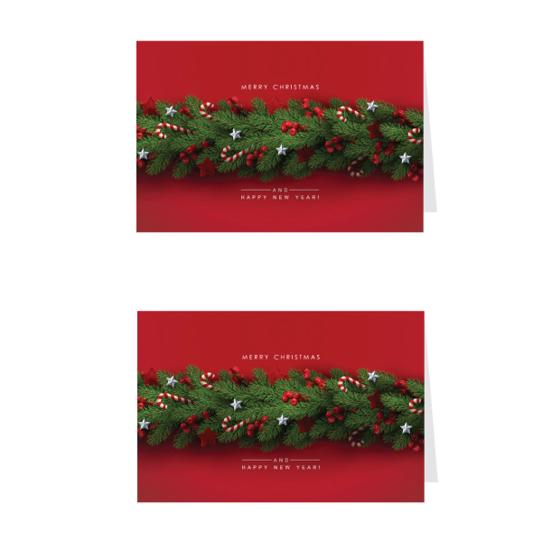 Thiệp giáng sinh noel christmas, thiệp năm mới - combo 2c thiệp Greenwood