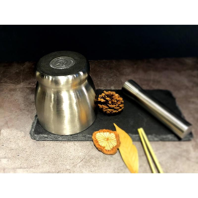 Bộ cối, chày Inox nghiền gia vị 304 nguyên khối, có nắp, siêu bền - Phong các