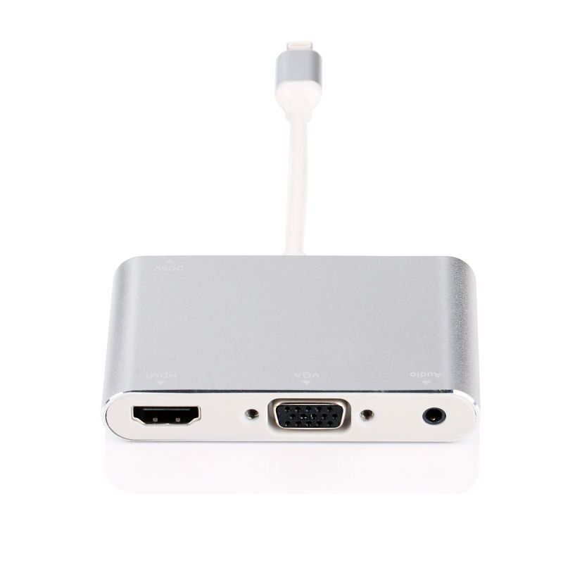 Cáp Lighting To HDMI / VGA / Audio Adapter - Cáp Kết Nối Iphone , Ipad Lên Màn Hình Full HD 1080