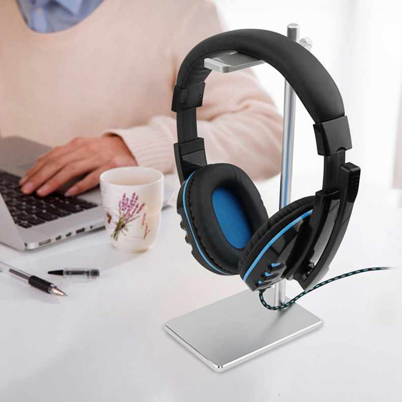 Giá Kệ Treo Tai Nghe Chụp Tai, Headphone, Hợp Kim Nhôm 100%, Điều Chỉnh Độ Cao Thông Minh; Hàng Nhập Khẩu