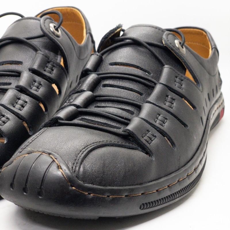 Giầy rọ nam mùa hè cao cấp siêu mềm thoáng Tomshoes, cam kết da thật 100%