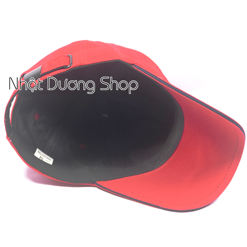 Mũ lưỡi trai ép mặt da cao cấp - Chất liệu vải Kaki bền chắc kết hợp với chữ ép tạo nên sự nổi bật cho người đội