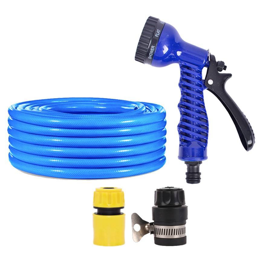 Bộ dây tăng áp 3 lần vòi xịt nước rửa xe, tưới cây loại 5m  206843
