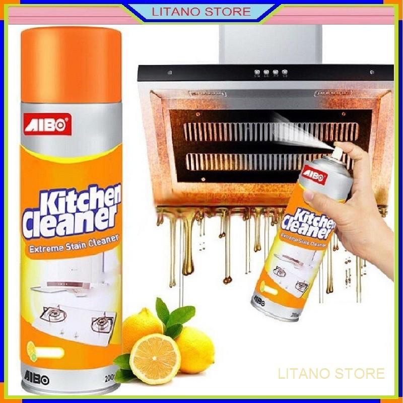 Bình Xịt Tẩy Rửa Vệ Sinh Nhà Bếp Đa Năng Siêu Sạch KITCHEN CLEANER Màu Cam, Dung Tích 500ml