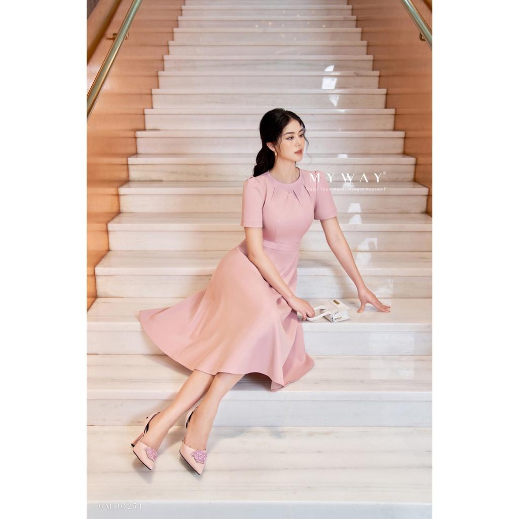 Đầm Nữ Công Sở MY WAY Dáng Xòe Sang Trọng 6MD0254