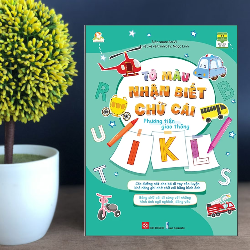 Tô Màu Nhận Biết Chữ Cái- Phương Tiện Giao Thông