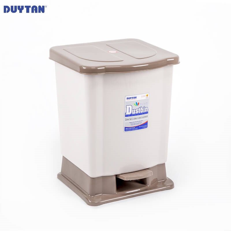 Thùng rác đạp trung nhựa Duy Tân (30,5 x 26 x 36 cm) - 27402 - Giao màu ngẫu nhiên - Hàng chính hãng