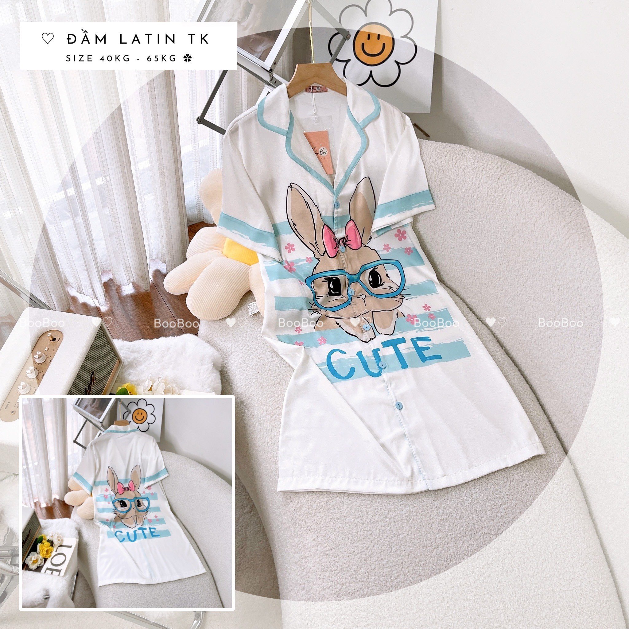 Mẫu Đầm - Đồ Bộ Pijama Nữ Chất Lụa Latin Cao Cấp Thiết Kế