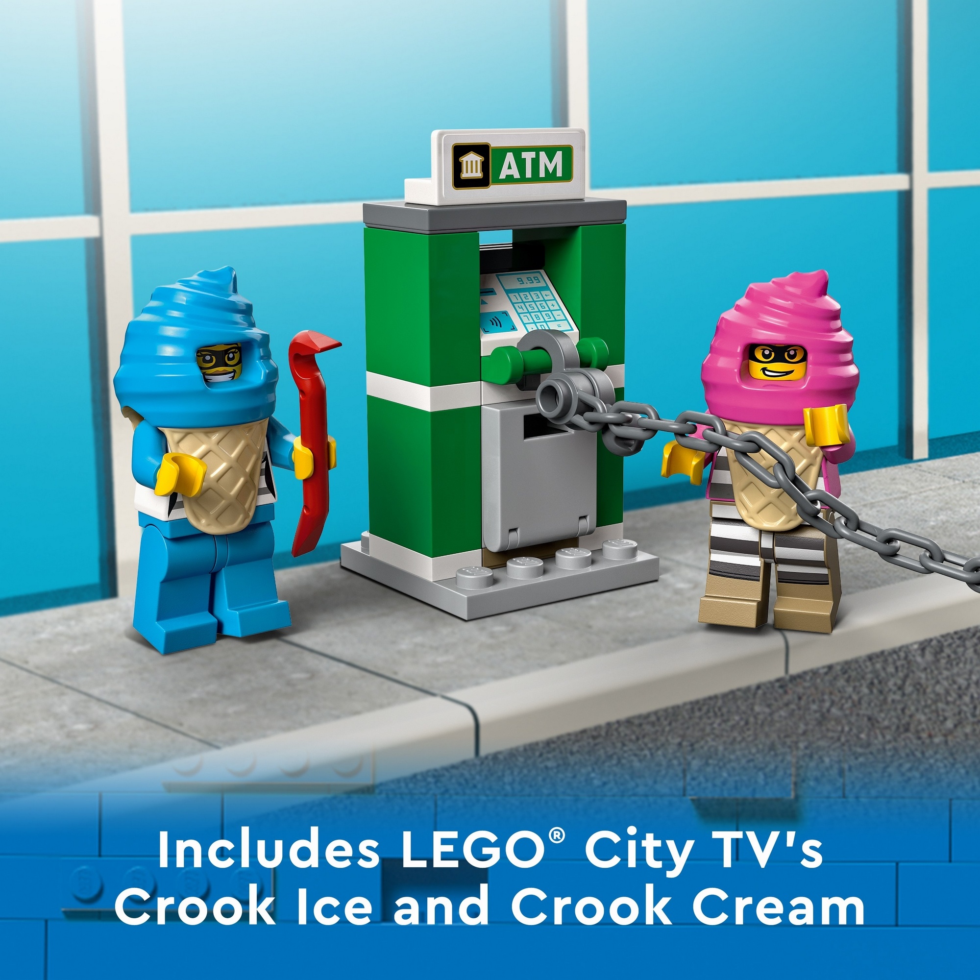 LEGO City 60314 Xe kem cảnh sát truy đuổi (317 chi tiết)