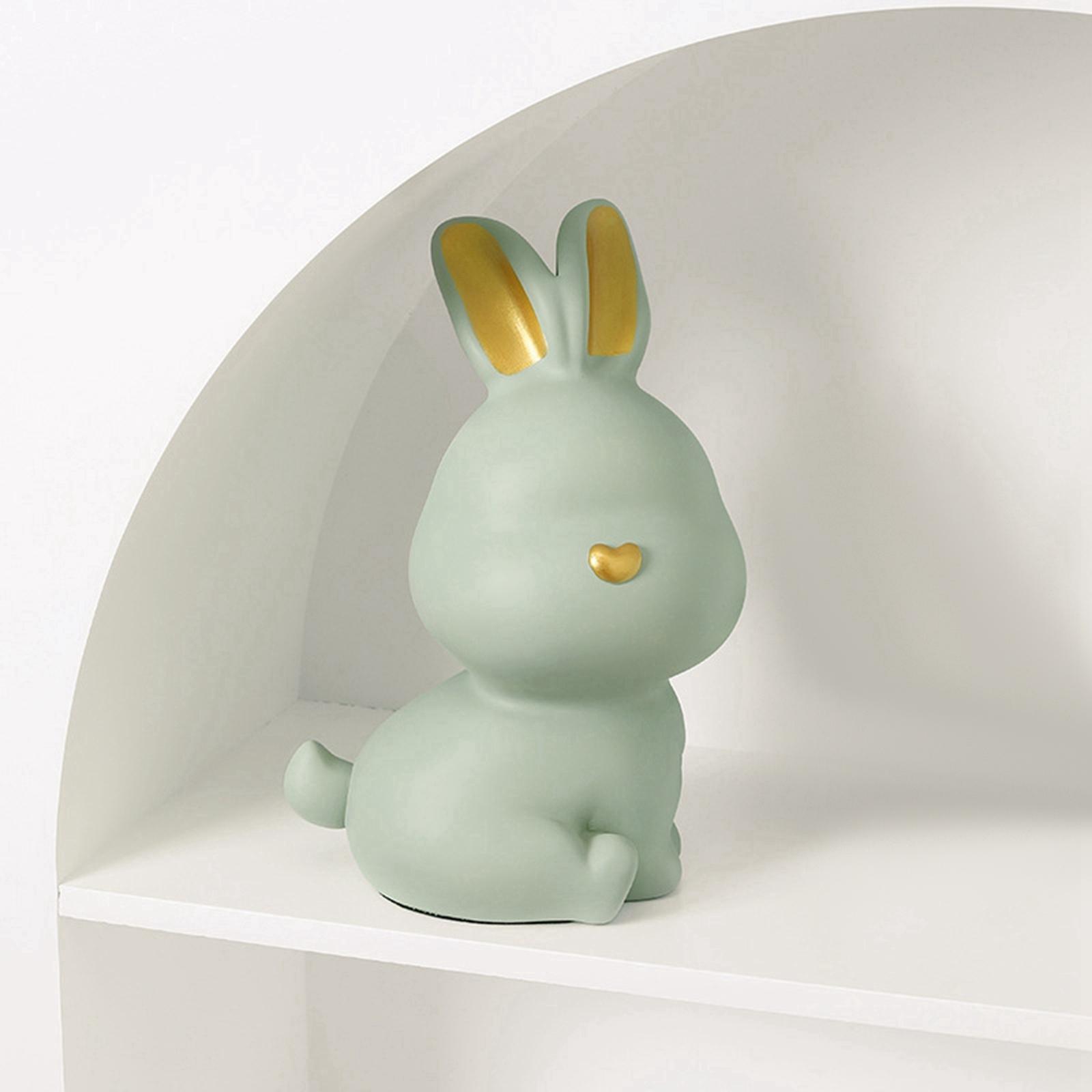 Rabbit Piggy Box Statue Container Money Box for Toddler