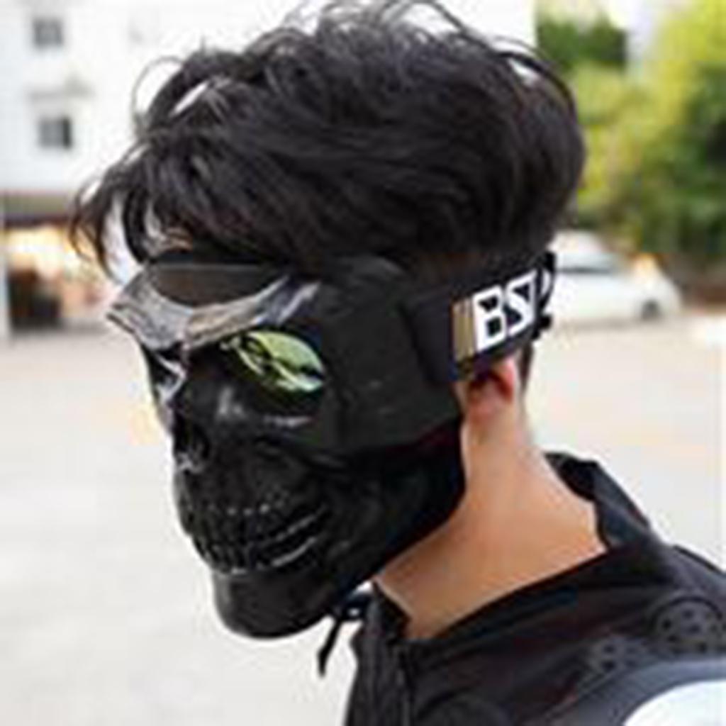 3x Motorcycle Goggles Helmet Mask Motocross Skull Windproof Goggles