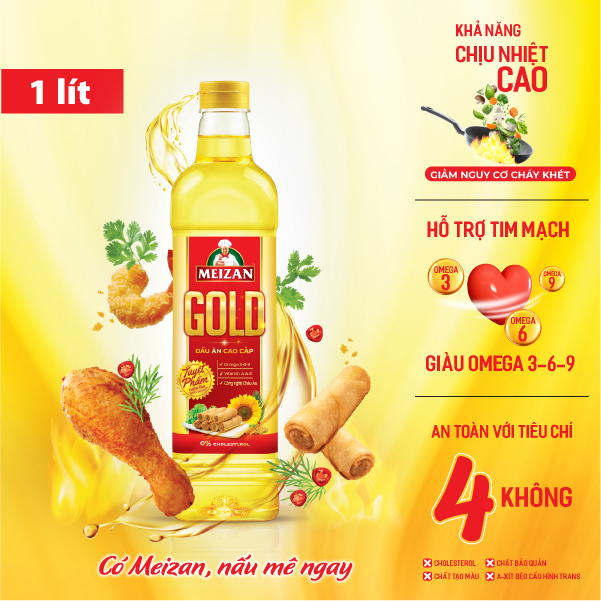 Dầu Ăn Meizan Gold 1L 2L 5L - 1L