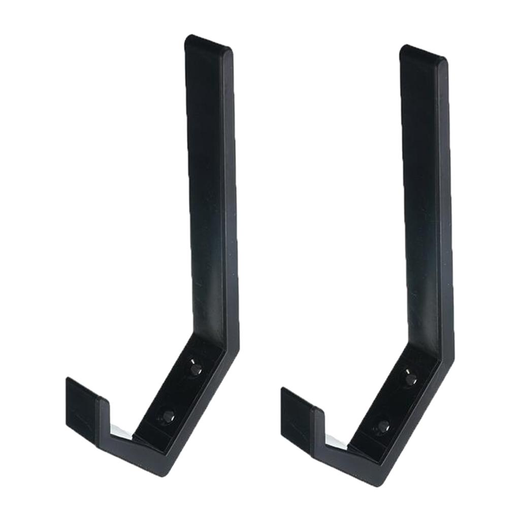 1Pairs Helmet Holder Hook Wall Mount Coat Hook Jacket Storage Rack Black
