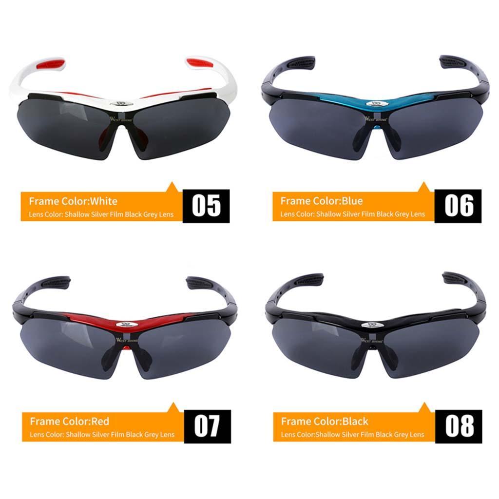 Cycling Glasses Sports Fishing UV400 Sunglasses Goggles with Case