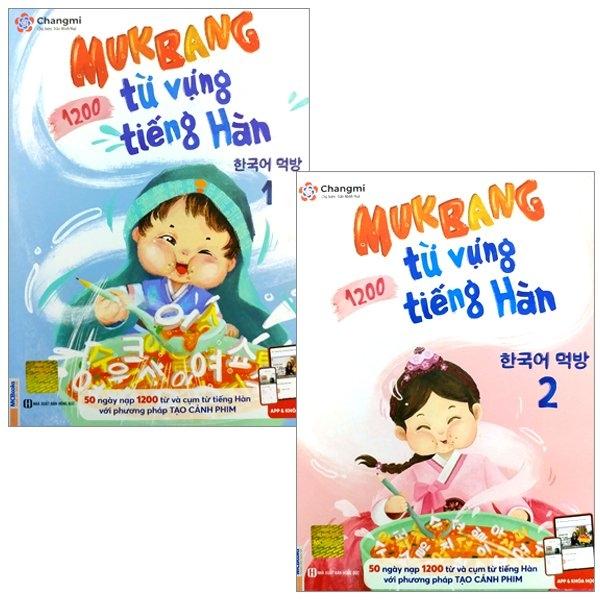 Bộ Sách Mukbang 1200 Từ Vựng Tiếng Hàn Tổng Hợp (Bộ 2 Cuốn)