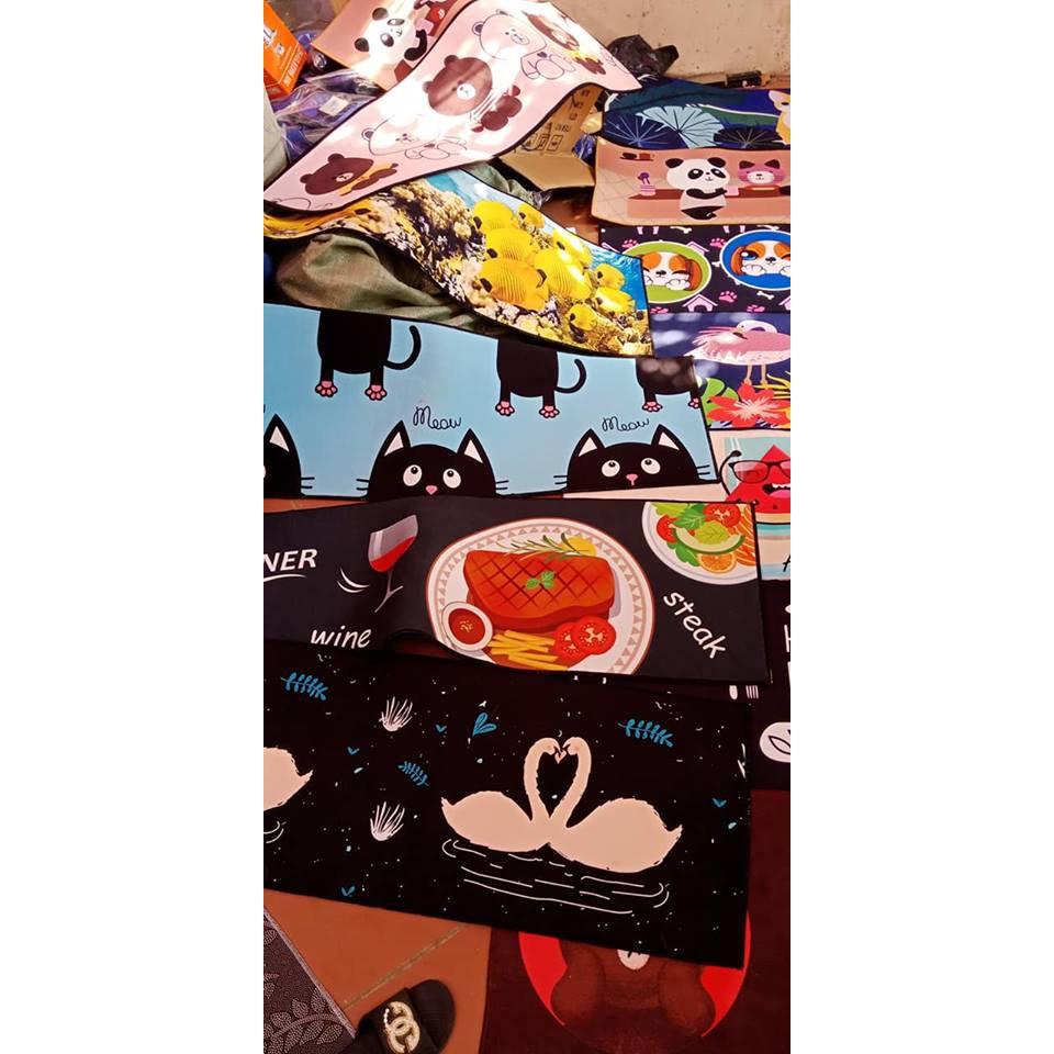 Sét hai Thảm bếp 3d