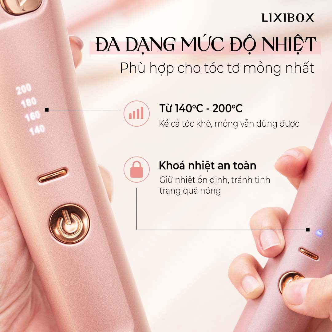 Máy Làm Xoăn Tự Động Xoay 360 Độ Halio Auto Rotating Hair Curler