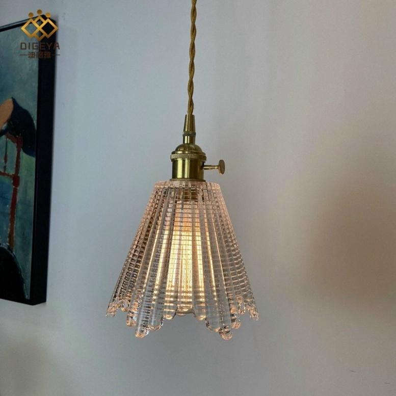 Đèn thả thuỷ tinh tô điểm phòng khách,bàn ăn,phòng ngủ,decor phong thái hiện đại-đã cho dù là bóng led.Bh 36 tháng DT