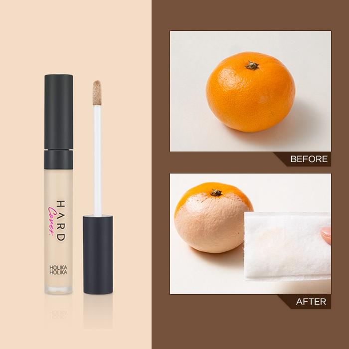 Che khuyết điểm dạng nước Holika Holika Hard Cover Liquid Concealer SPF30, PA++ màu 04 Honey 7g