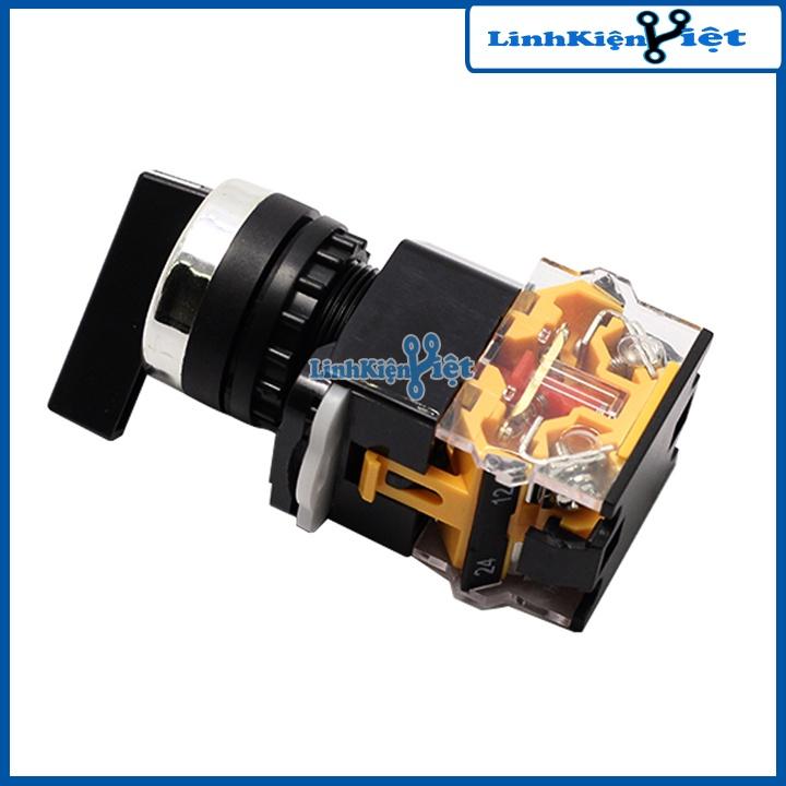 Công Tắc Xoay 3 Vị Trí LA38 440V-10A Tự Hồi
