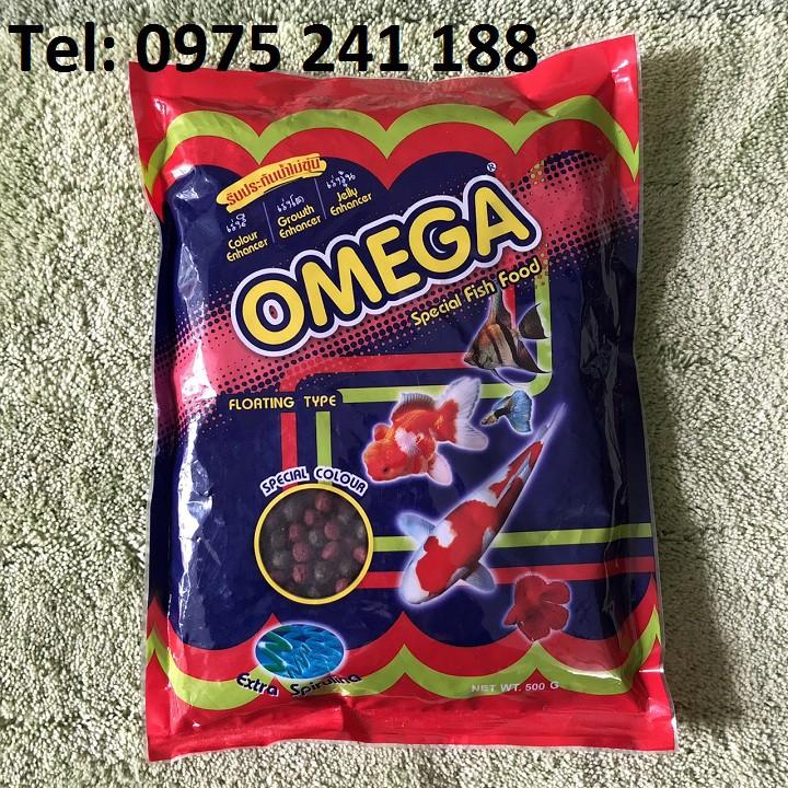 Thức ăn cho cá Omega nhập khẩu Thái Lan chính hãng đủ 4 loại cỡ hạt