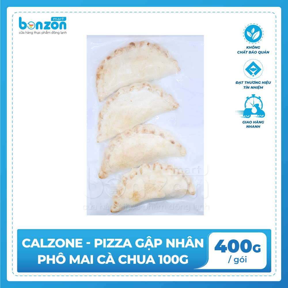 Calzone Pizza gập nhân phô mai cà chua 400gr