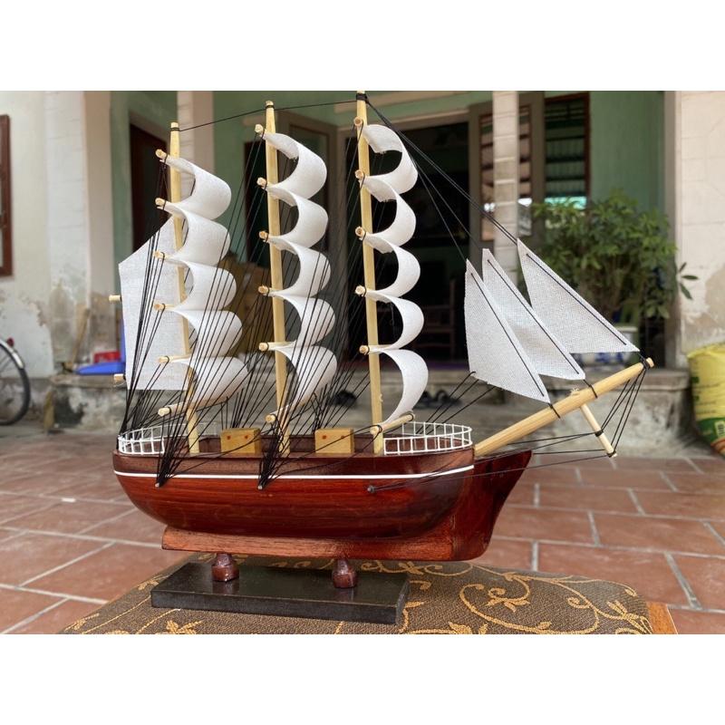 Mô hình thuyền Cẩm PHONG THỦY dài 28 cm