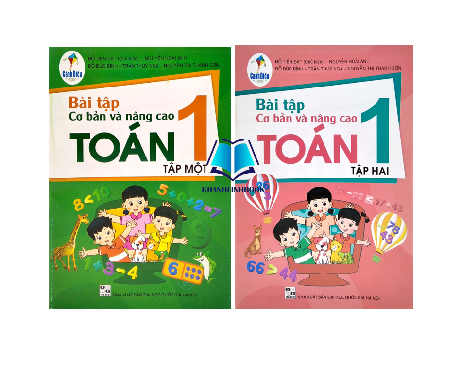 Sách - Combo Bài tập cơ bản và nâng cao Toán 1 - tập 1 + 2