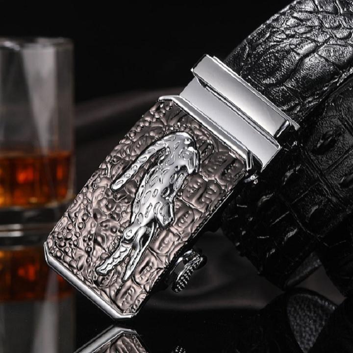 Dây nịt da nam cao cấp khóa chống gỉ siêu bền ,thắt lưng nam da thật