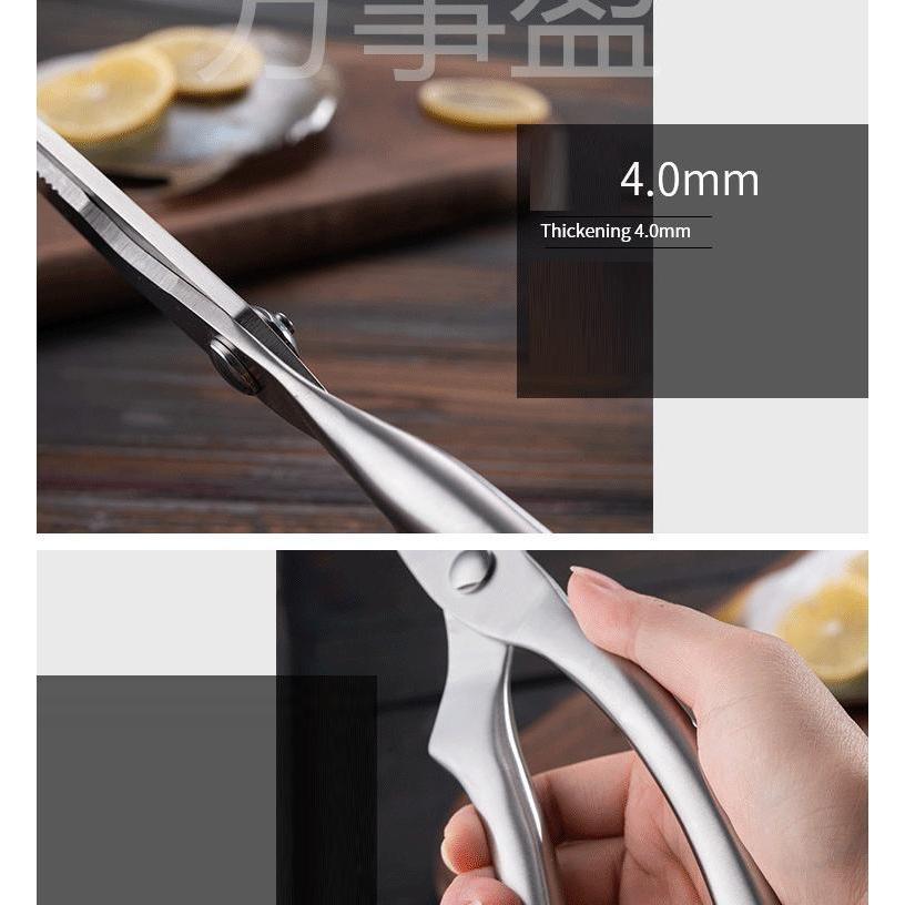 Kéo Cắt Gà Bằng Thép Đúc Nguyên Khối Có Móc Gài Khóa Tiện Lợi 25x5cm