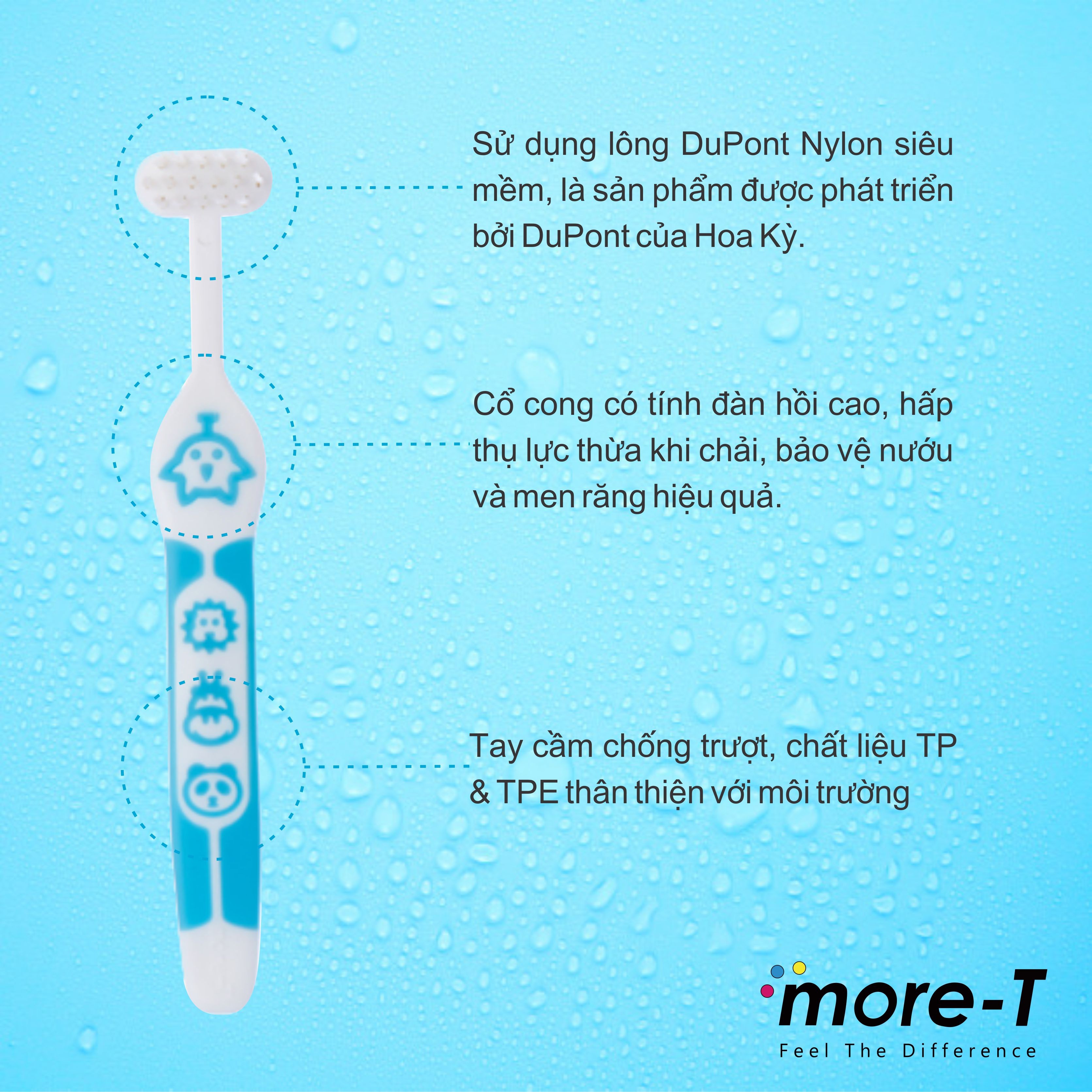 Bàn chải đánh răng more-T trẻ em từ 2 - 6 tuổi