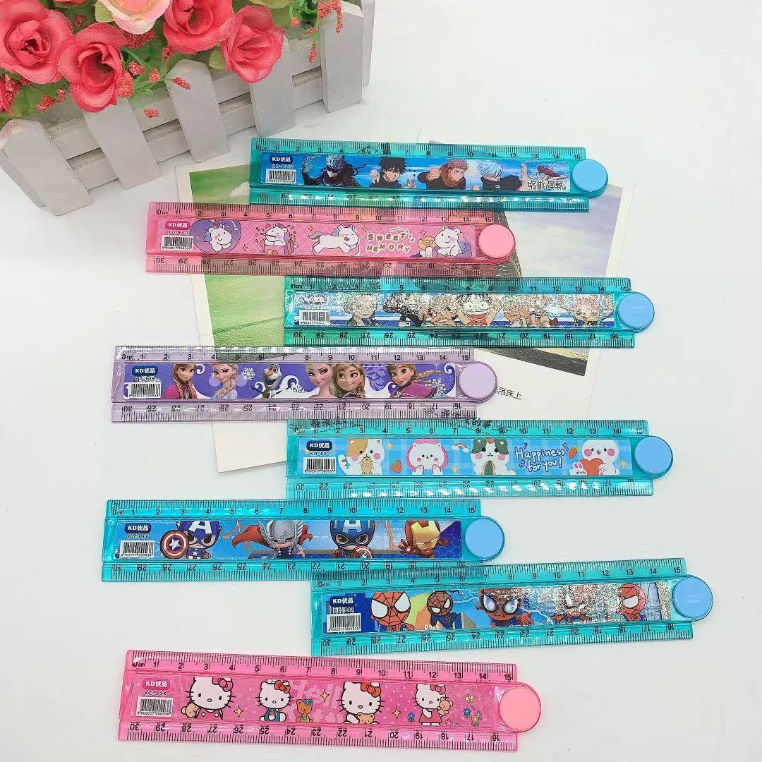 Đồ dùng học tập cho bé, Thước gấp 30cm kute dễ thương nhiều mẫu cho bé lựa chọn